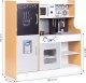 Ecotoys Kuchnia dla dzieci z dźwiękiem i LED tablica kredowa metalowe akcesoria MDF +3 lata ECOTOYS 9