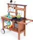 Ecotoys Kuchnia błotna outdoor dla dzieci z akcesroiami drewno jodłowe ECOTOYS 4