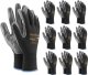 Ogrifox Rękawice robocze / Czarne / OX-NITRICAR_BS - 10 Par (10 - XL) 1
