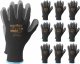 Ogrifox Rękawice robocze / Czarne / OX-LATEKS_BS - 240 Par (10 - XL) 1