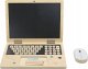 Drewniany laptop z myszką, tablicą do pisania, układanie literek dla dziecka | Bezpieczne zakupy! Szybka wysyłka! oryginalne, zaplombowane pudełko! 1