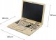 Drewniany laptop z myszką, tablicą do pisania, układanie literek dla dziecka | Bezpieczne zakupy! Szybka wysyłka! oryginalne, zaplombowane pudełko! 7