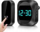 Dzwonek zegar bezprzewodowy 40 melodii zasięg 300m czarny 1