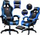 Fotel Pako Fotel Gamingowy Czarno-Niebieski PAKO MAT-T-052 1