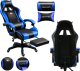 Fotel Pako Fotel Gamingowy Czarno-Niebieski PAKO MAT-T-052 3