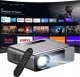 Projektor PROJEKTOR RZUTNIK ANDROID SMART TV WIFI FULL HD 13000LM ZOOM 200" AUTOFOCUS 14