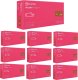 Mercator Rękawice Nitrylowe 100 szt. Nitrylex Magenta - 10 szt. (M 7-8) 5