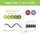 Techly Kabel sieciowy USB-A na Gigabit Ethernet RJ45 1m 4
