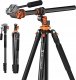 Statyw Kf Statyw Fotograficzny Monopod Video 240cm + Głowica Olejowa FH-03 / K&F T254A7 / K09.137 2