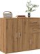 vidaXL Szafka, dąb artisan, 91x29,5x75 cm 1
