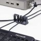 Organizer StarTech StarTech CABLE-ORGANIZER-LOCK organizator na kable Biurko Uchwyt na kabel Czarny 6