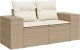 vidaXL vidaXL 9-cz. zestaw mebli ogrodowych z poduszkami, beżowy, polirattan 5