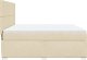 vidaXL Łóżko kontynentalne z materacem, kremowe, tkanina, 180x200 cm 9