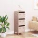 vidaXL vidaXL Szafka, różowa, 39x35x103,5 cm, stal 3