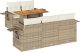 vidaXL vidaXL 6-cz. zestaw mebli ogrodowych z poduszkami, beżowy, polirattan 2