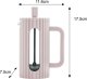 Klausberg ZAPARZACZ TŁOKOWY DO KAWY/HERBATY Z 350ml KLAUSBERG KB-7744 RÓŻOWY 3