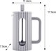 Klausberg ZAPARZACZ TŁOKOWY DO KAWY/HERBATY Z 350ml KLAUSBERG KB-7742 SZARY 3