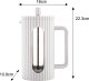 Klausberg ZAPARZACZ TŁOKOWY DO KAWY/HERBATY 1000ml KLAUSBERG KB-7753 BIAŁY 3