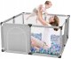 ExtraLink Extralink Kids Kojec dziecięcy plac zabaw suchy basen dla dzieci składany 126x126cm piłki k-458 4