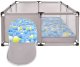 ExtraLink Extralink Kids Kojec dziecięcy plac zabaw suchy basen dla dzieci składany 126x126cm piłki k-458 5