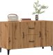 vidaXL Komoda, dąb artisan, 100x36x60 cm, materiał drewnopochodny 1