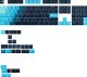 Glorious Glorious GPBT Gradient Keycaps, ANSI Layout (US), PBT, Dye-Sub - Celestial Ice 1