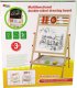 LeanToys Drewniana Tablica 2w1 Liczydło Kreda Pisak LEAN Toys 4