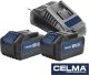 Celma Zestaw akumulatorów CELMA Professional OBS 2x 4.0 Ah 18V ładowarka OBS-LD1 1