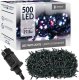 Lampki choinkowe Springos Lampki choinkowe 500 led multikolor 27,5 m 8 funkcji świecenia, oświetlenie świąteczne IP44 UNIWERSALNY 2