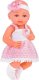 Jokomisiada Gumowa lalka bobas w różowej sukience butelka smoczek ZA5235 4