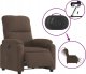 vidaXL Podnoszony fotel rozkładany, brązowy, mikrofibra 5