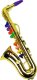 LeanToys Zabawkowy Saksofon instrument w kolorze złotym LEAN Toys 1