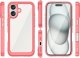 Hurtel Etui Outer Space Case z żelową ramką do iPhone 16 Plus - czerwone 1