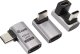 Adapter USB Equip Equip 133478 zmieniacz płci / kabli USB C Czarny, Szary 1