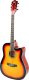 V-Tone V-TONE AG TWO SB gitara akustyczna 4/4 czarna zestaw kostki pasek zapasowe struny pokrowiec akordy klucz regulacyjny 1