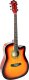 V-Tone V-TONE AG TWO SB gitara akustyczna 4/4 czarna zestaw kostki pasek zapasowe struny pokrowiec akordy klucz regulacyjny 4