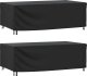 vidaXL Pokrowce na meble ogrodowe, 2 szt., czarne 229x113x73 cm 1