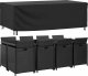 vidaXL Pokrowce na meble ogrodowe, 2 szt., czarne 229x113x73 cm 1