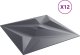 vidaXL vidaXL Panele ścienne, 12 szt., szare, 50x50 cm, XPS, 3 m, gwiazda 3