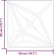 vidaXL vidaXL Panele ścienne, 12 szt., szare, 50x50 cm, XPS, 3 m, gwiazda 6
