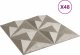 vidaXL vidaXL Panele ścienne, 48 szt., beton, 50x50 cm, XPS, 12 m, origami 3