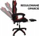 Krzesło biurowe kontrast Fotel gamingowy obrotowy regulacja biurowy ekoskóra KG104 czerwony + czarny 14