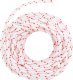 vidaXL Linka rozrusznika, biało-czerwona, 4 mm 10 m, nylon 5