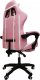 Krzesło biurowe kontrast Fotel gamingowy obrotowy biurowe dla gracza podnóżek KG104 różowy 11