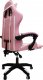 Krzesło biurowe kontrast Fotel gamingowy obrotowy biurowe dla gracza podnóżek KG104 różowy 4