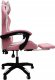 Krzesło biurowe kontrast Fotel gamingowy obrotowy biurowe dla gracza podnóżek KG104 różowy 5