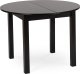 Mebel Elite Stół Okrągły Rozkładany HARRY 102-142 cm Czarny Nowoczesny 1