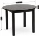 Mebel Elite Stół Okrągły Rozkładany HARRY 102-142 cm Czarny Nowoczesny 11
