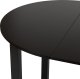 Mebel Elite Stół Okrągły Rozkładany HARRY 102-142 cm Czarny Nowoczesny 7