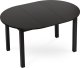 Mebel Elite Stół Okrągły Rozkładany HARRY 102-142 cm Czarny Nowoczesny 8